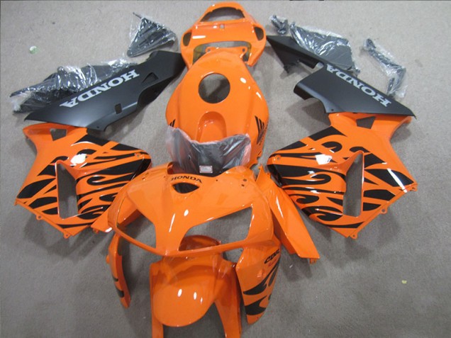 Discount 2005-2006 Orange Black Honda CBR600RR Motorbike Fairings Canada