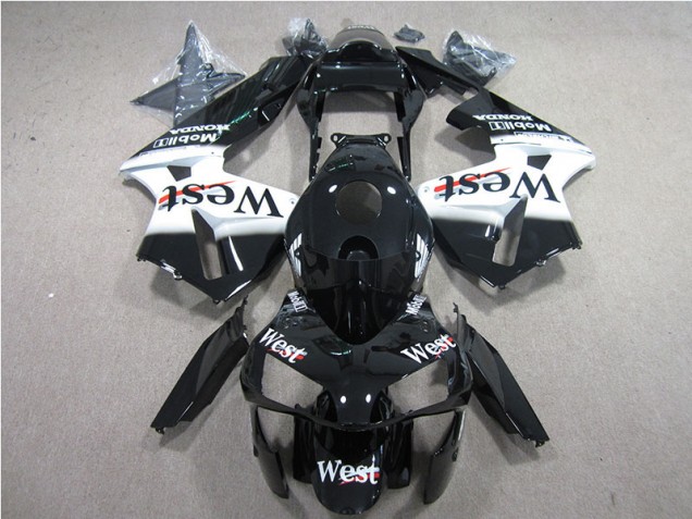 Discount 2005-2006 Black White West Honda CBR600RR Bike Fairing Canada