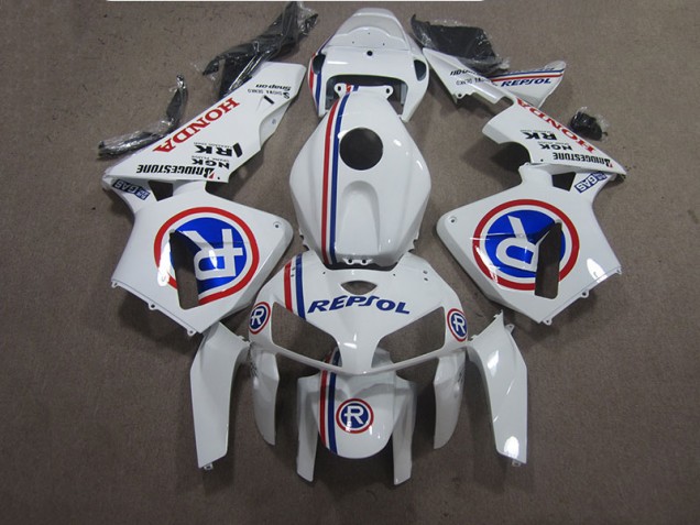 Discount 2005-2006 White Blue Repsol Honda CBR600RR Bike Fairing Kit Canada