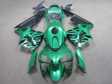 Discount 2007-2008 Green Black Honda CBR600RR Motorcycle Fairings Kit Canada