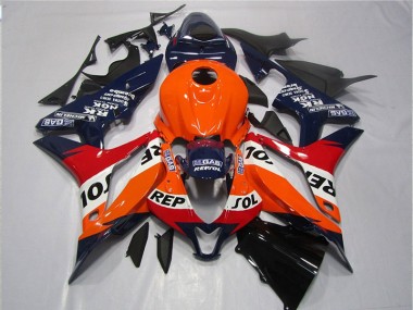 Discount 2007-2008 Orange Blue Black Repsol Honda CBR600RR Motorcycle Fairings Canada