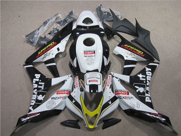 Discount 2007-2008 Black Red White DENSO Honda CBR600RR Replacement Motorcycle Fairings Canada