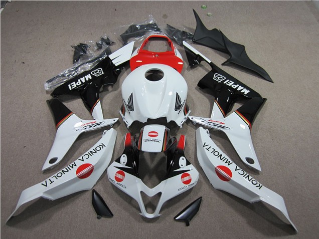 Discount 2007-2008 Red White Black Konica Minolta MAPEI Honda CBR600RR Motorcycle Bodywork Canada