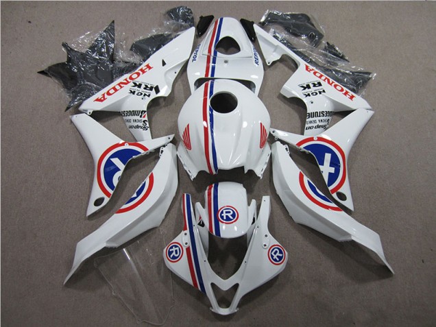 Discount 2007-2008 White R Honda CBR600RR Motorcycle Fairings Kits Canada