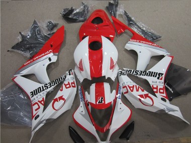 Discount 2007-2008 Red White Honda CBR600RR Motor Fairings Canada