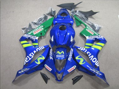 Discount 2007-2008 Blue White Movistar Honda CBR600RR Bike Fairing Canada