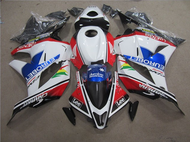 Discount 2009-2012 Blue White EUROBET Lee Honda CBR600RR Motorcycle Fairing Canada