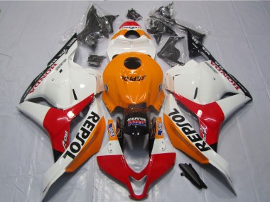 Discount 2009-2012 White Orange Black Repsol Honda CBR600RR Motorcycle Fairing Kit Canada