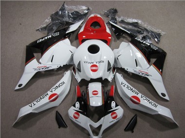 Discount 2009-2012 White Red Konica Minolta Honda CBR600RR Motorbike Fairing Kits Canada