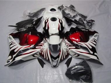 Discount 2009-2012 White Black Red Flame Honda CBR600RR Replacement Fairings Canada