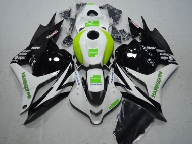 Discount 2009-2012 Black White Green Hannspree Honda CBR600RR Motorcycle Fairing Kit Canada