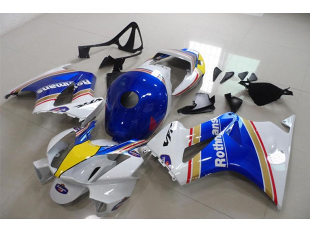 Discount 2002-2013 Blue White Rothmans Honda VFR800 Motorcycle Fairing Kits Canada