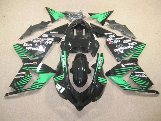 Discount 2003-2005 Black Green C-Shock Monster Kawasaki ZX10R Motorbike Fairing Canada