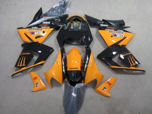 Discount 2003-2005 Black Orange 3M Monster Kawasaki ZX10R Bike Fairings Canada