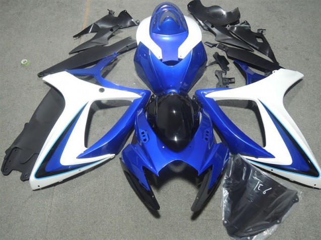 Discount 2006-2007 Blue White Kawasaki ZX10R Bike Fairings Canada