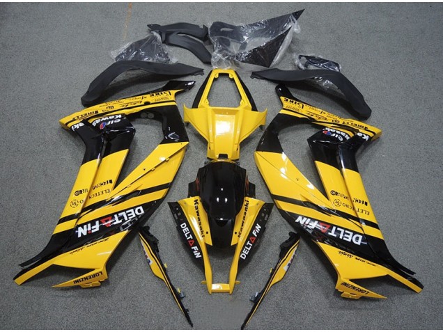 Discount 2011-2015 Yellow Black Delt Fin Kawasaki ZX10R Motorcycle Bodywork Canada