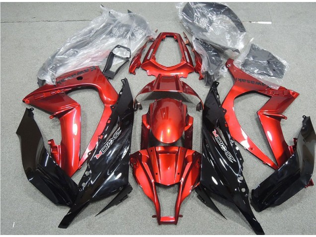 Discount 2011-2015 Black Red Kawasaki ZX10R Moto Fairings Canada