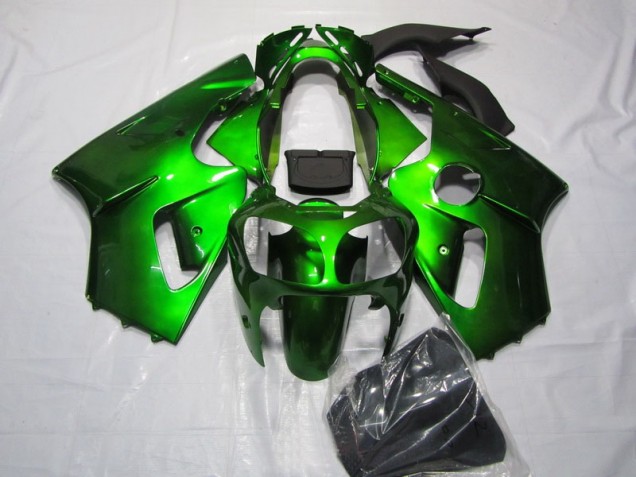 Discount 2000-2001 Green Kawasaki ZX12R Motorcycle Fairings Kit Canada