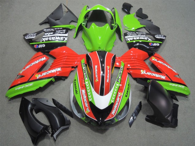 Discount 2006-2011 Red Green Motocard Kawasaki ZX14R ZZR1400 Bike Fairing Canada