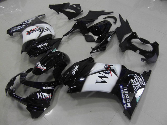 Discount 2008-2012 Black West Kawasaki ZX250R Motorcycle Fairing Kits Canada