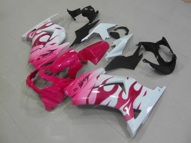 Discount 2008-2012 Pink White Kawasaki ZX250R Bike Fairings Canada