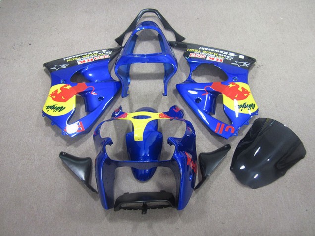 Discount 2000-2002 Blue Red Bull Ninja Kawasaki ZX6R Motorcycle Bodywork Canada