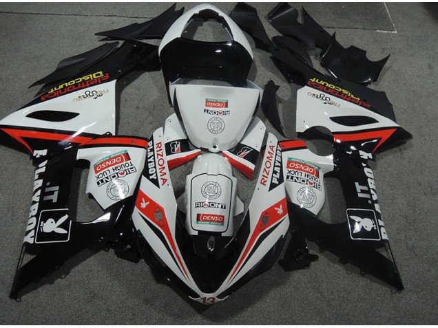 Discount 2005-2006 White Black Rizoma Playboy Kawasaki ZX6R Bike Fairings Canada