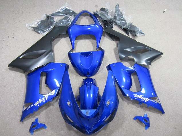 Discount 2005-2006 Blue White Ninja 636 Kawasaki ZX6R Motorcycle Fairings Canada