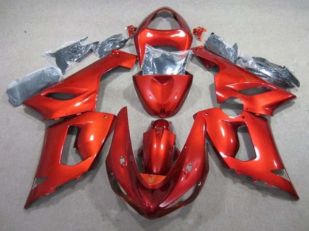 Discount 2005-2006 Orange Kawasaki ZX6R Motor Fairings Canada