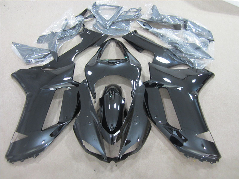 Best Motorcycle Fairing, Discount 2007 2008 Black Kawasaki ZX6R 