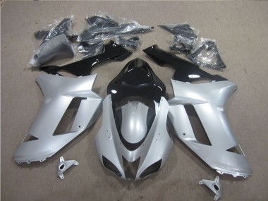 Discount 2007-2008 Silver Black Kawasaki ZX6R Motor Fairings Canada