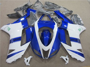 Discount 2007-2008 Blue White Monster Kawasaki ZX6R Bike Fairing Canada