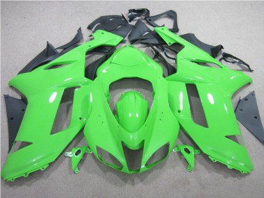 Discount 2007-2008 Green Kawasaki ZX6R Replacement Motorcycle Fairings Canada