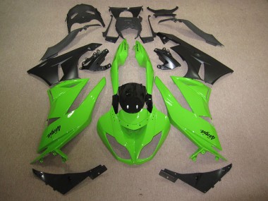 Discount 2009-2012 Black Green Kawasaki ZX6R Motorbike Fairing Canada