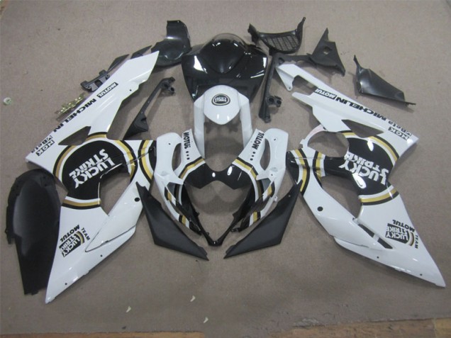 Discount 2005-2006 White Lucky Strike Black Motul Suzuki GSXR1000 Motorcycle Fairing Kit Canada