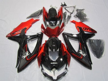 Discount 2007-2008 Black Red Suzuki GSXR1000 Motorbike Fairing Canada