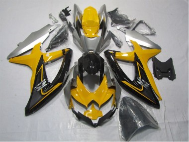 Discount 2007-2008 Yellow Black Suzuki GSXR1000 Replacement Motorcycle Fairings Canada