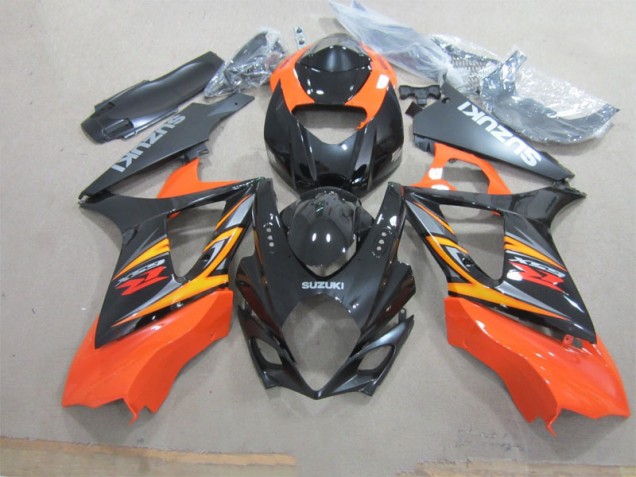 Discount 2007-2008 Black Orange Suzuki GSXR1000 Motorcycle Fairings Canada