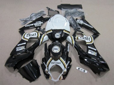 Discount 2007-2008 Black Lucky Strike White Motul Suzuki GSXR1000 Bike Fairing Kit Canada