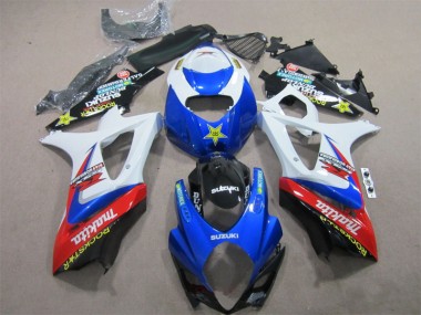 Discount 2007-2008 Blue White Rockstar Suzuki GSXR1000 Motorcycle Bodywork Canada