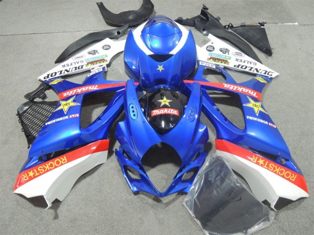 Discount 2007-2008 Blue Rockstar Suzuki GSXR1000 Motorcycle Fairings Kits Canada