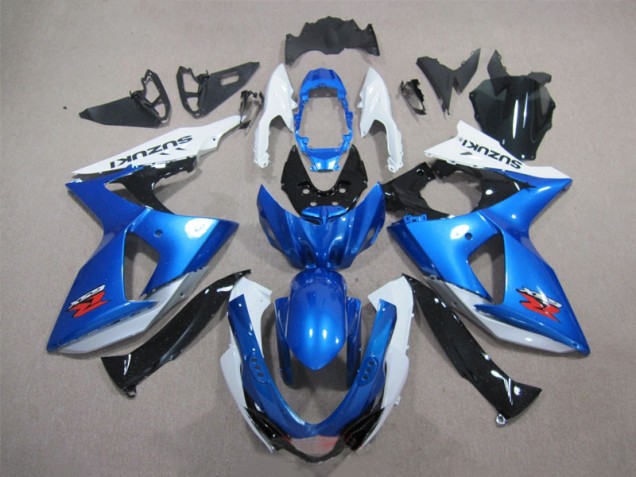 Discount 2009-2016 Blue White Suzuki GSXR1000 Bike Fairings Canada