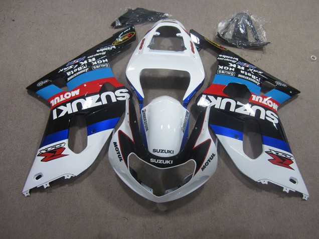 Discount 2001-2003 White Blue Motul Suzuki GSXR600 Replacement Motorcycle Fairings Canada