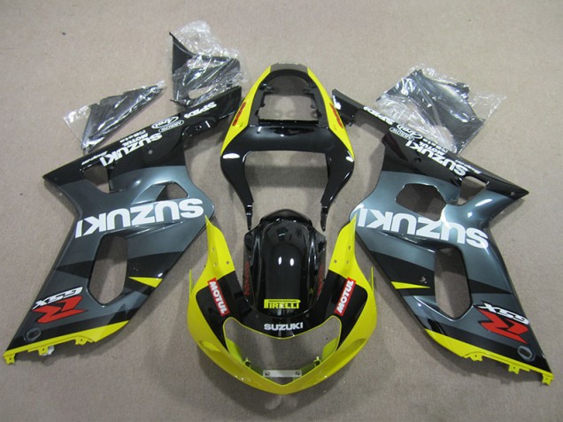 Discount 2001-2003 Black Yellow Motul Suzuki GSXR600 Motor Fairings Canada