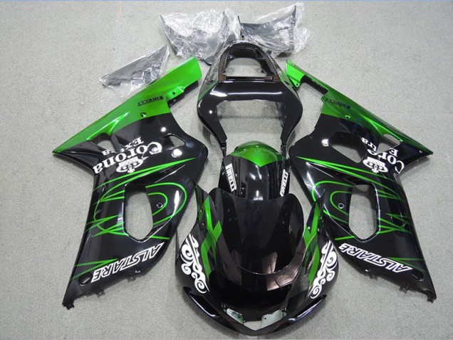 Discount 2001-2003 Black Green Corona Extra Suzuki GSXR600 Motorcycle Fairing Kits Canada