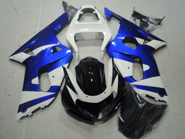 Discount 2001-2003 White Blue Suzuki GSXR600 Motorcycle Fairing Kit Canada