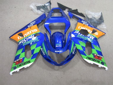 Discount 2001-2003 Blue Green Telefumia Movistar Suzuki GSXR600 Motorcycle Bodywork Canada