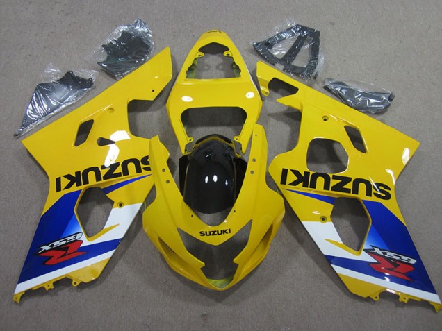 Discount 2004-2005 Yellow Blue Suzuki GSXR600 Motor Bike Fairings Canada