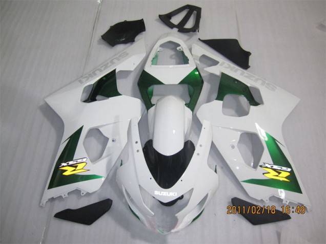 Discount 2004-2005 White Green Suzuki GSXR600 Motorbike Fairing Kits Canada