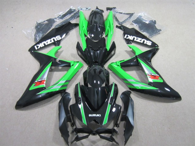 Discount 2006-2007 Black Green Suzuki GSXR600 Bike Fairings Canada